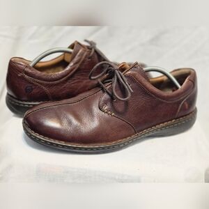 BORN Ridgeway Mens 11806 Brown Cinnamon Premium Leather Oxfords Sz 12